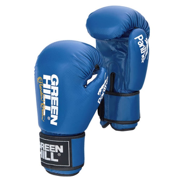 Боксерские перчатки Green Hill PANTHER BGP-2098, тренировочные, синий – фото