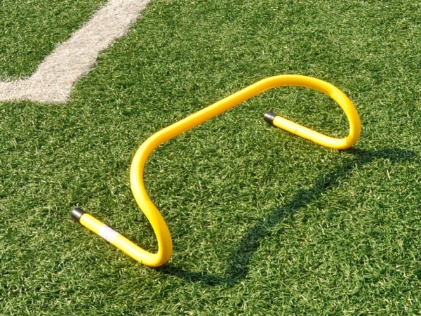 Барьер тренировочный футбольный FT-M15, 45 х 15 см, жёлтый – фото
