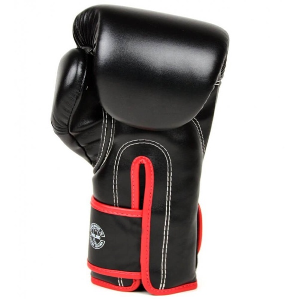 Боксерские перчатки Fairtex BGV14 Black Red, тренировочные, чёрный – фото