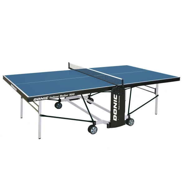 Теннисный стол DONIC INDOOR ROLLER 900, складной, синий – фото