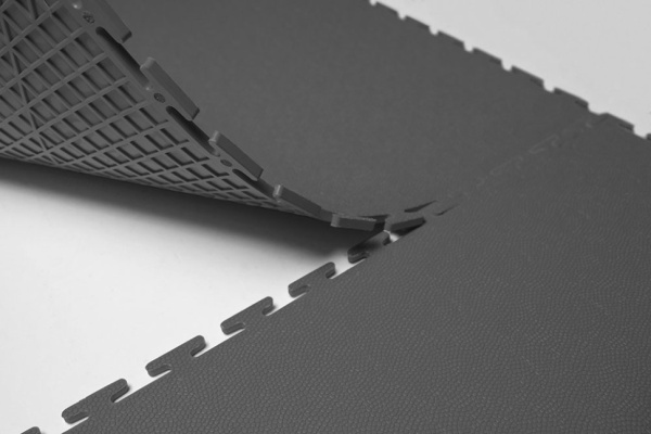 Плитка ПВХ Standart Skin, 500*500, серый – фото