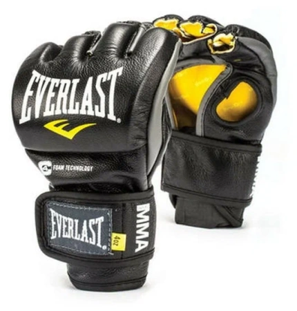 Перчатки для ММА Everlast Competition, для соревнований, чёрный – фото