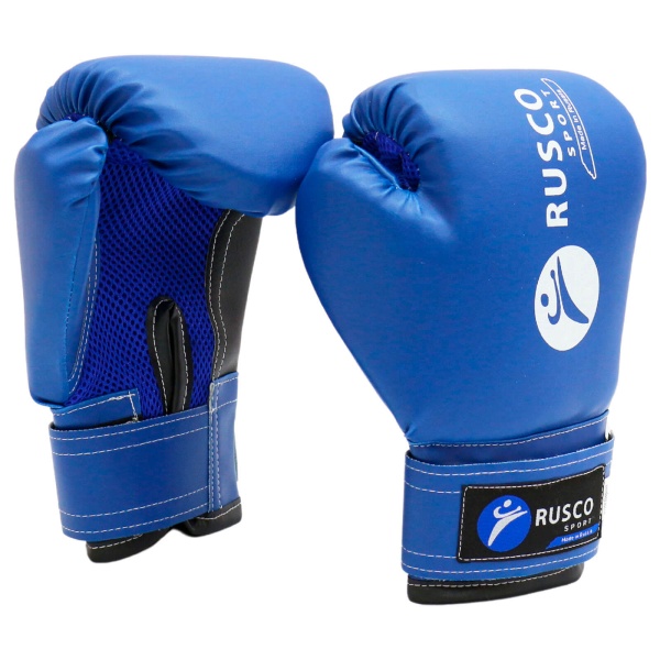 Боксерские перчатки Rusco Sport, тренировочные, синий – фото