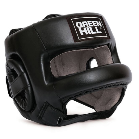 Шлем боксерский Green Hill CASTLE HGC-9014, с бампером, тренировочный, чёрный – фото