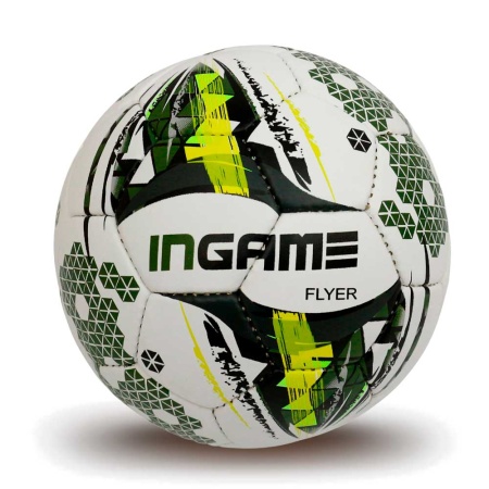 Мяч футбольный INGAME FLYER IFB-105, №5, бело-жёлтый – фото