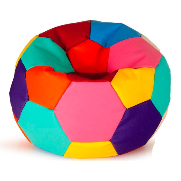Кресло-мяч «Футбольный мяч», многоцветный – фото