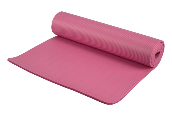 Коврик для фитнеса и йоги Green Hill, 4 мм, каучук, розовый – фото