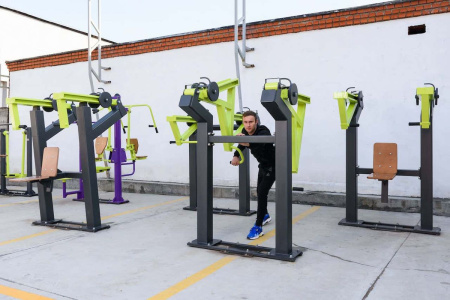 Уличный тренажер тяга к поясу стоя с переменной нагрузкой Power-1805 – фото