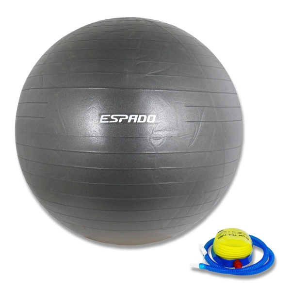 Мяч для фитнеса / фитбол ESPADO ES2111 1/10, 85 см, «антивзрыв», серый – фото