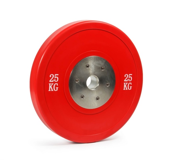 Диск соревновательный STECTER, 25 кг, красный – фото