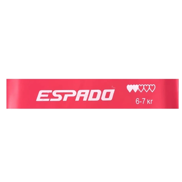 Силовая лента / ленточный эспандер ESPADO ES26101K 6-7 кг, розовый – фото