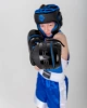 Шлем боксерский BoyBo Атака BH80, тренировочный, чёрно-синий – фото