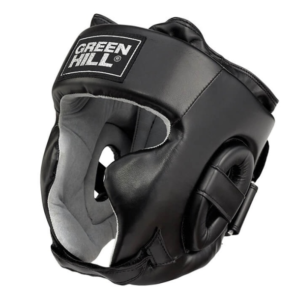 Шлем боксерский Green Hill SPARRING HGS-9409, тренировочный, чёрный – фото