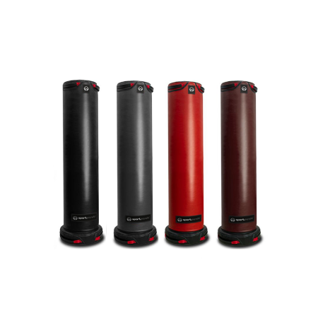 Напольный боксерский мешок SportPanda, натуральная кожа, 200 см, D-35 см,  54 кг – фото