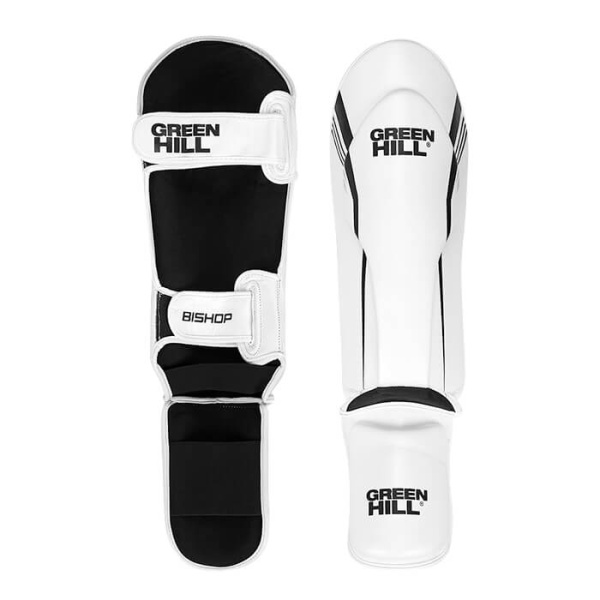Защита голени и стопы Green Hill BISHOP SIB-2277, для тайского бокса, белый – фото
