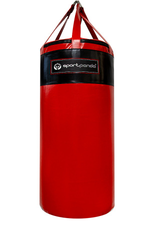 Боксерский мешок SportPanda 100 см, диаметр 55 см, вес 60 кг, красный
