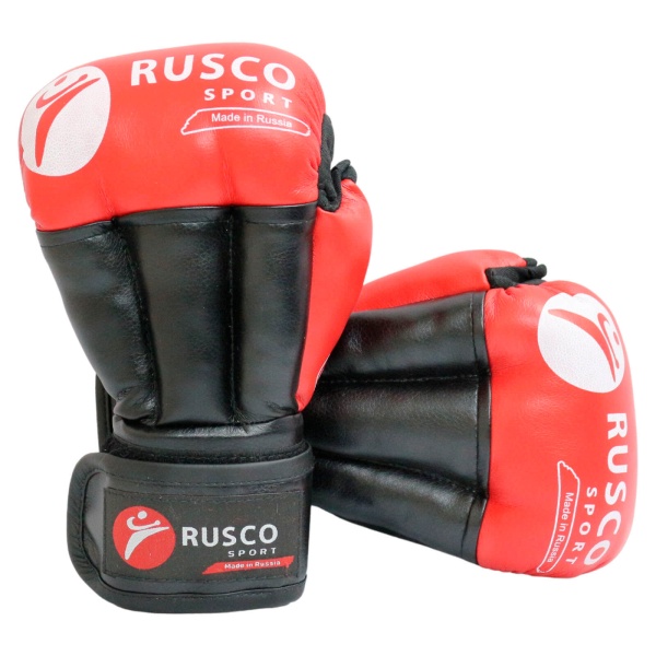 Перчатки для рукопашного боя Rusco Sport Классик, красный – фото
