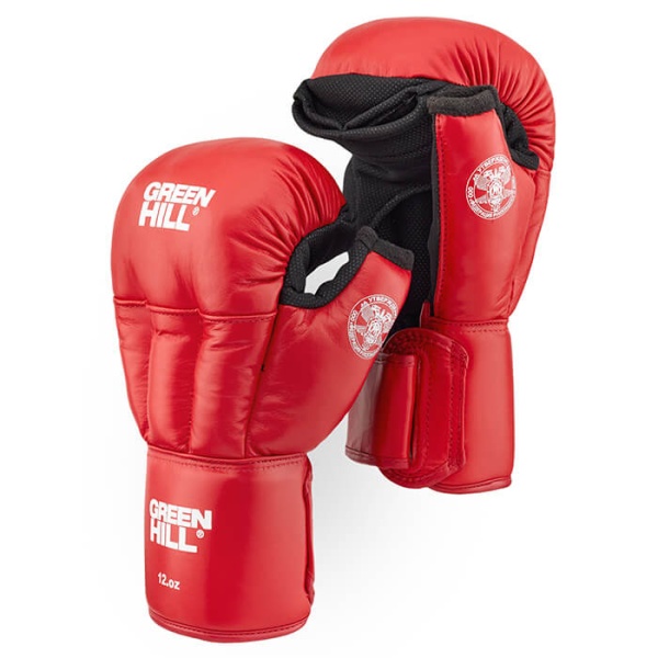 Перчатки для рукопашного боя Green Hill Approved OFRB HHG-2296FRB, для тренировок и соревнований, красный – фото