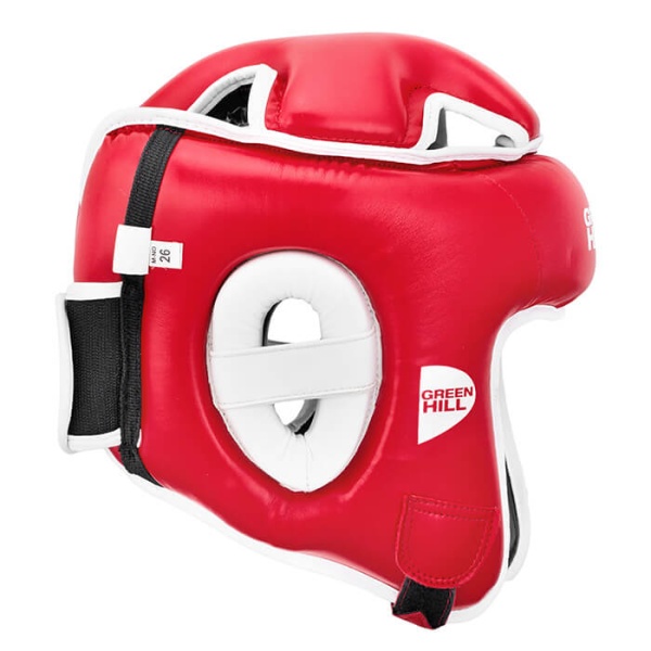 Шлем для кикбоксинга Green Hill WIN, для соревнований, красный – фото