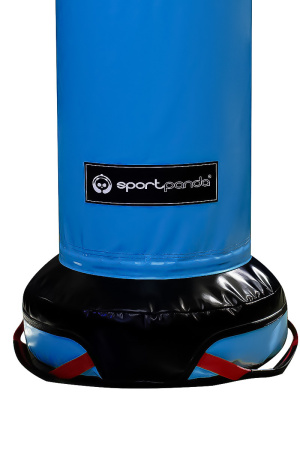 Напольный боксерский мешок SportPanda, ПВХ, 180 см, диаметр 35 см, 51 кг, голубой