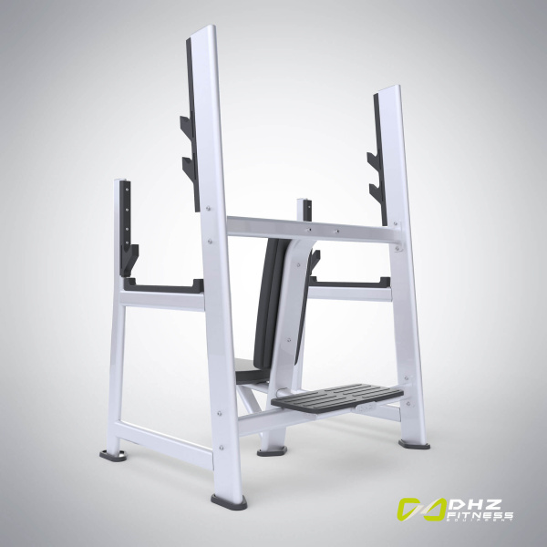 Скамья для вертикального жима штанги (Olympic Seated Bench) E-7051 – фото