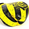 Боксерские перчатки Fairtex BGV14 Black op ART, тренировочные, жёлтый – фото