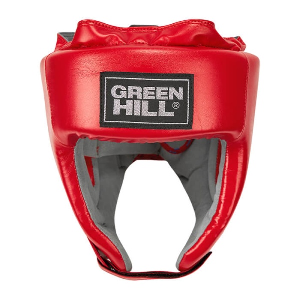 Шлем боксерский Green Hill CHAMPION HGC-10303FBR, для соревнований, красный – фото