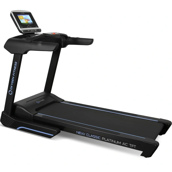 Беговая дорожка OXYGEN FITNESS NEW CLASSIC PLATINUM AC TFT, электрическая, для дома и зала – фото