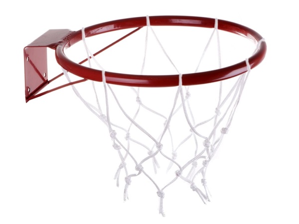Кольцо баскетбольное 45 см, с сеткой – фото