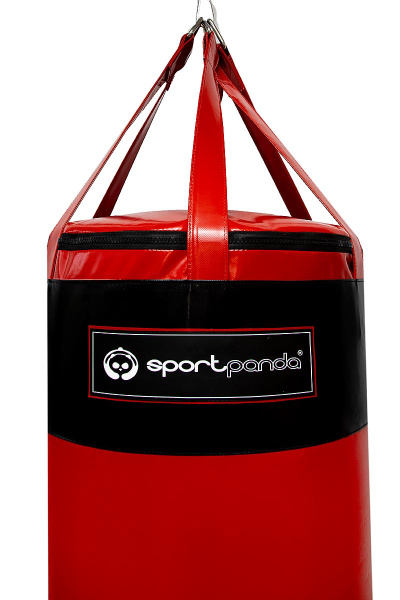 Боксерский мешок SportPanda 100 см, диаметр 55 см, вес 60 кг, красный