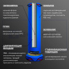 Напольный боксерский мешок «Versys Standart», ПВХ, 180 см, диаметр 40 см, 61 кг – фото