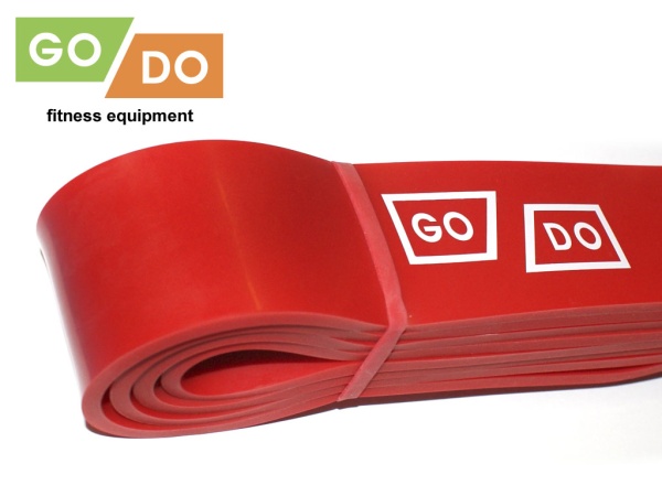 Эспандер лента-кольцо GO DO, 100 x 4.5 см, толщина 0.45 см, красный – фото