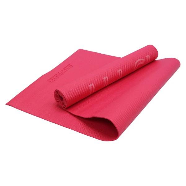 Коврик для йоги и фитнеса ESPADO ES2124-2, 3 мм, ПВХ, розовый (принт) – фото