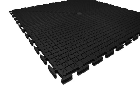 Плитка ПВХ Standart Prom, 9 мм, 500*500, чёрный