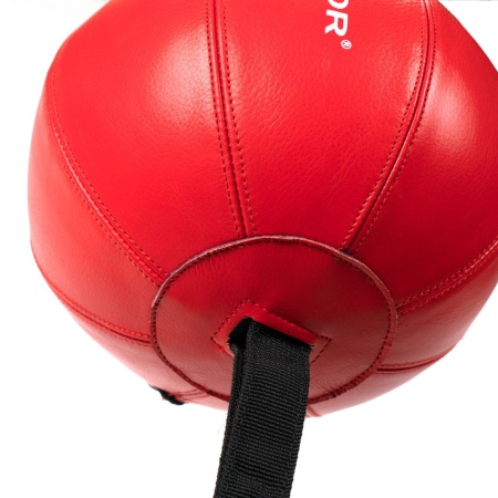Пневмогруша боксерская Double End Bag, 22 см, на растяжках, красный – фото