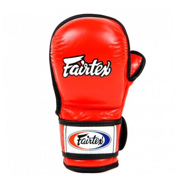 Перчатки для ММА Fairtex FGV15, для соревнований и тренировок, красный – фото
