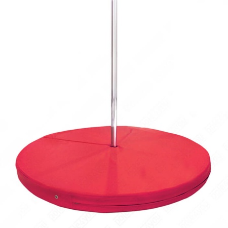 Мат для пилона Pole Dance SportPanda AIR-FLAIR, складной, круглый, красный