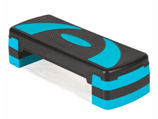 Степ-платформа для фитнеса, 3 уровня, голубой – фото