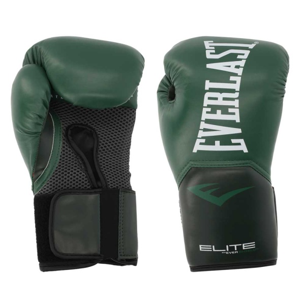 Боксерские перчатки Everlast Elite ProStyle, тренировочные, зелёный – фото