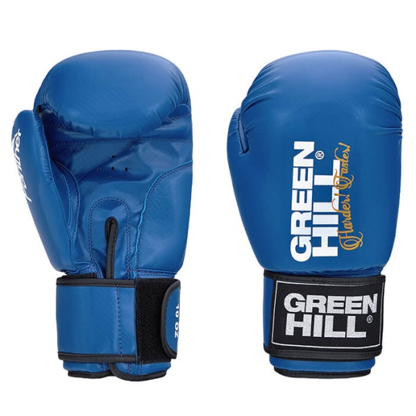 Боксерские перчатки Green Hill PANTHER BGP-2098, тренировочные, синий – фото