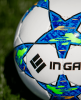 Мяч футзальный INGAME PRO QUANTRO, №4, голубой – фото