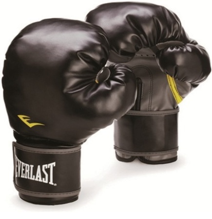 Боксерские перчатки Everlast Classic, тренировочные, чёрный – фото