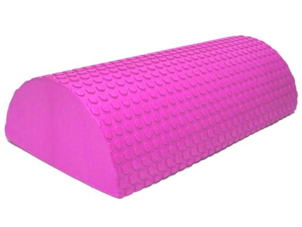 Полувалик для фитнеса и йоги GO DO 30СМ-D, розовый – фото
