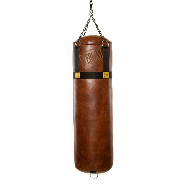 Боксерский мешок Everlast 1910 Brown, 112 см, диаметр 36 см, 45 кг – фото