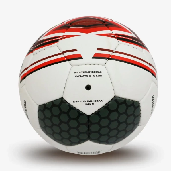 Мяч футбольный INGAME WINGS IFB-134, №5, бело-сине-красный – фото