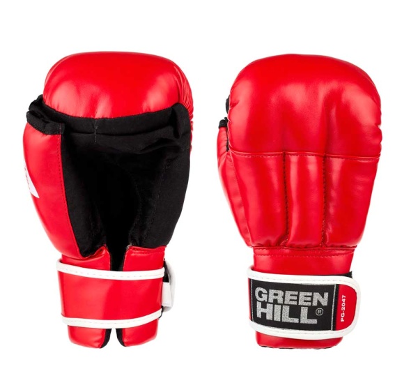 Детские перчатки для рукопашного боя Green Hill PG-2047, красный – фото
