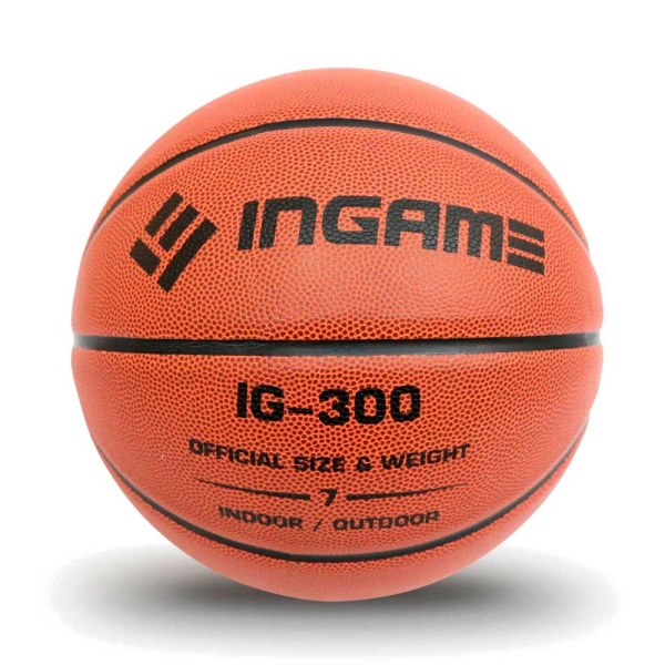 Мяч баскетбольный INGAME IG-300 №7, оранжевый – фото