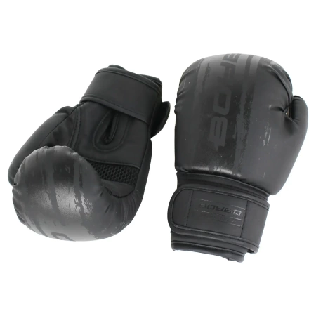 Боксерские перчатки BoyBo Stain BGS322, тренировочные, чёрный – фото