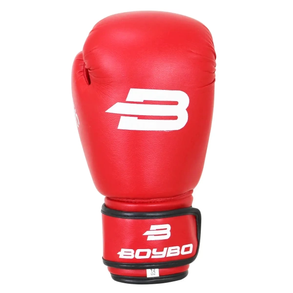 Боксерские перчатки BoyBo Basic BBG100, тренировочные, красный – фото