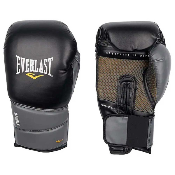 Боксерские перчатки Everlast Protex2 GEL PU, тренировочные – фото